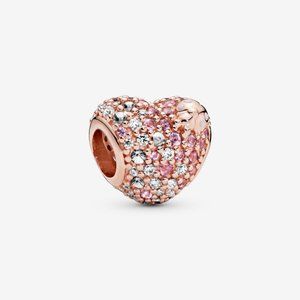 Pandora Jewelry - Pandora Pavé Ladybird Heart Charm Pandora Jewelry - Pandora Pavé Ladybird Heart Charm